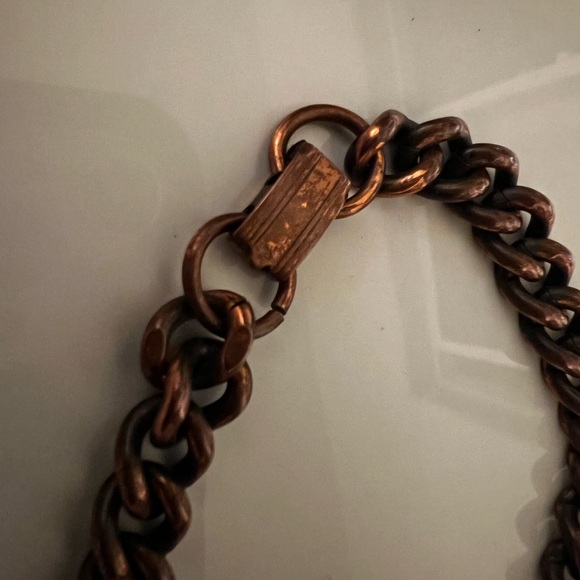 Vintage Men’s Cuban Link Solid Copper Bracelet - Picture 5 of 7